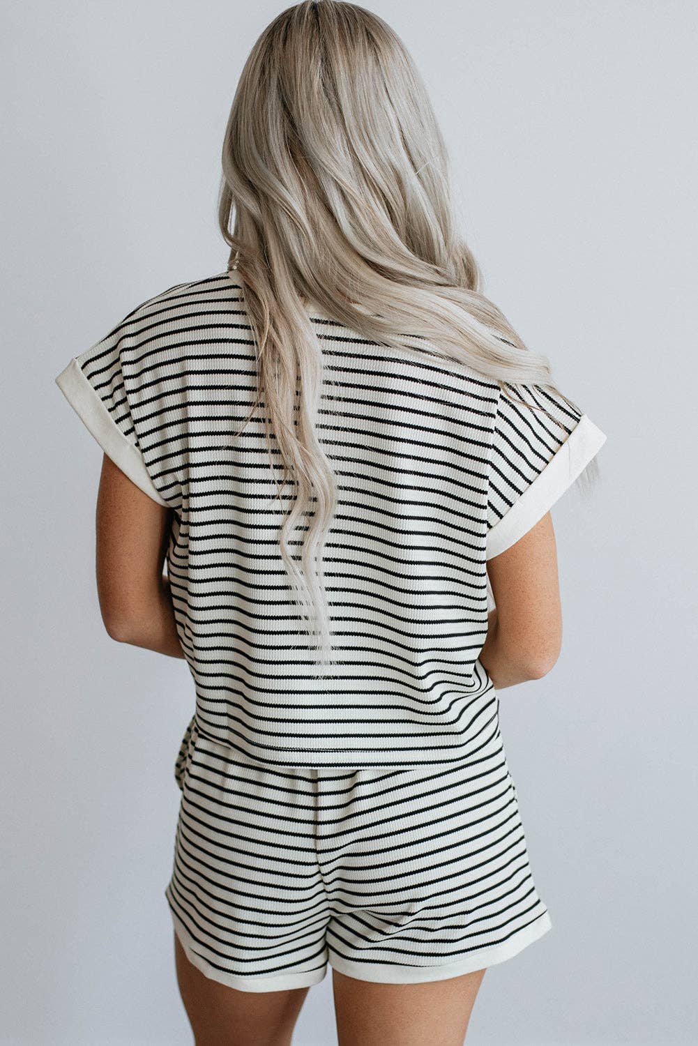 Striped Short Set