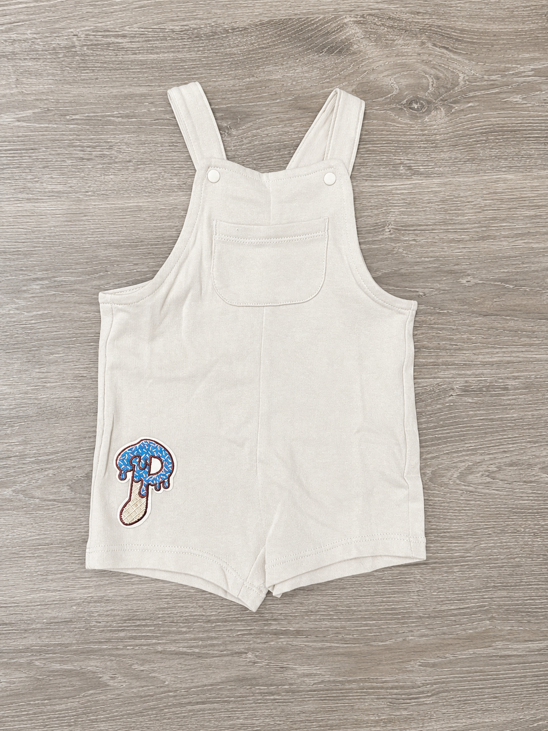 Baby drip short overalls