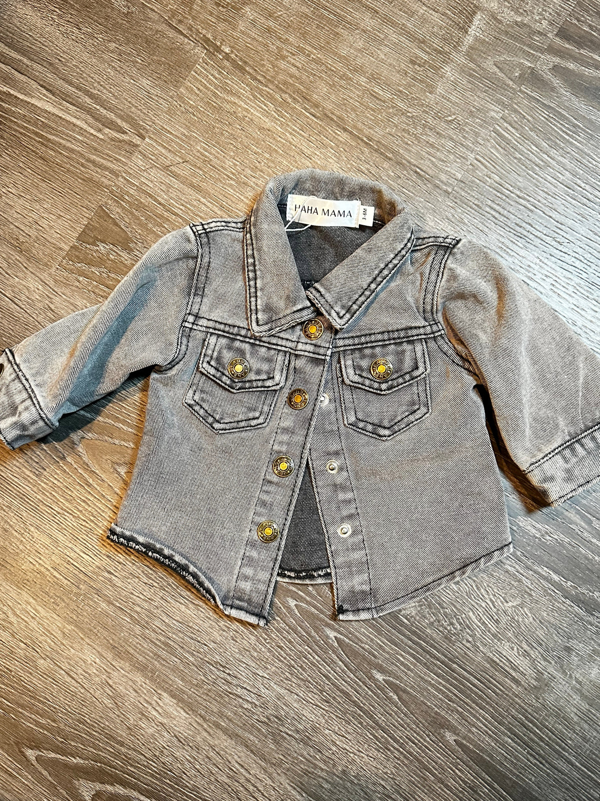 Baby Eagles Denim Jacket with bow