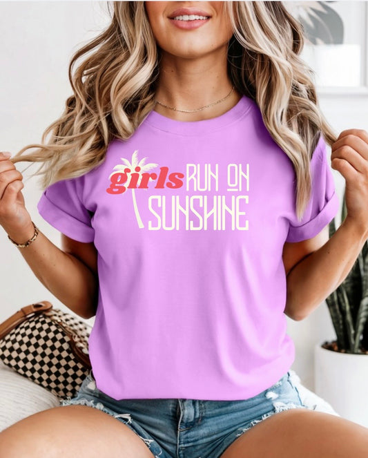 Girls Run On Sunshine T-shirt