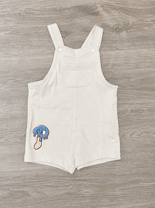 Baby drip short overalls