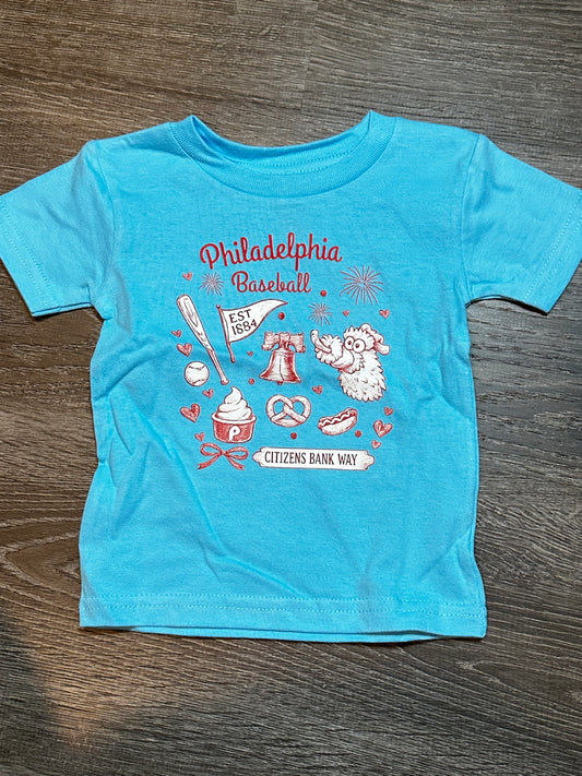 Toddler Philly Baseball Essential Tee